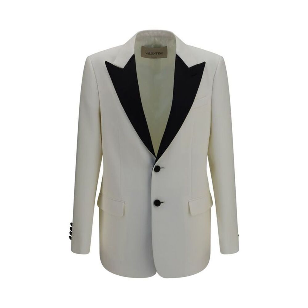 Valentino Garavani White Wool Oves Aries Men's Blazer